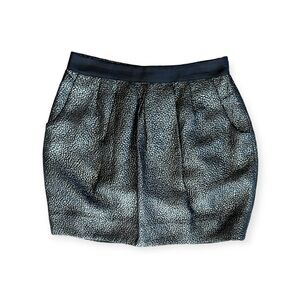 Leifsdottir skirt black mini cocktail party Sz 2 XS